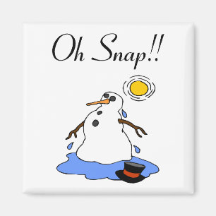 Aimant Oh, Snap ! (Melting Snowman)