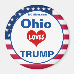 Aimant Ohio ADORE TRUMP Réfrigérateur patriotique