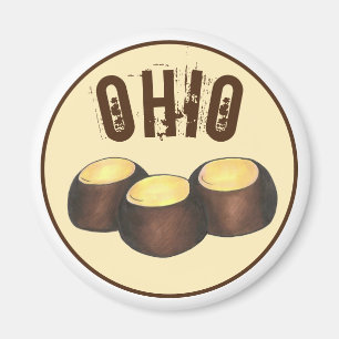 Aimant Ohio OH Beurre d'arachide Buckeye Buck Eye Nut Can