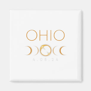 Aimant Ohio Total Solaire Eclipse Avril 8 2024 Ohio Solar