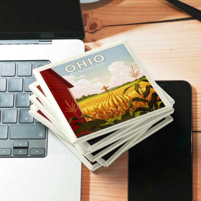 Aimant Ohio vintage (Créateur téléchargé)