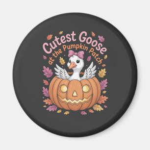 Aimant Oie cutest au Citrouille Patch Thanksgiving