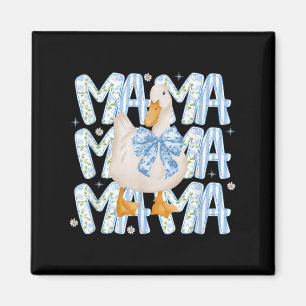 Aimant Oie Silly Florale Maman Boho Maman Ferme Canard An