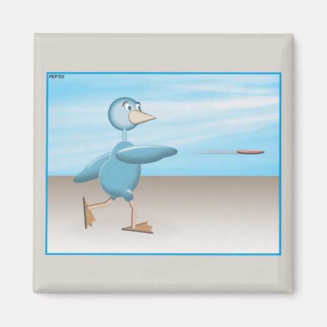 Aimant Oiseau bleu (Devant)