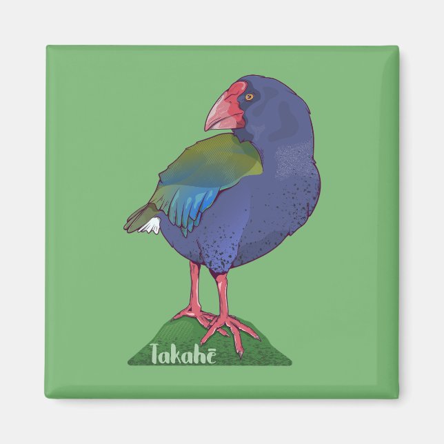 Aimant Oiseau de Takahe NZ (Devant)