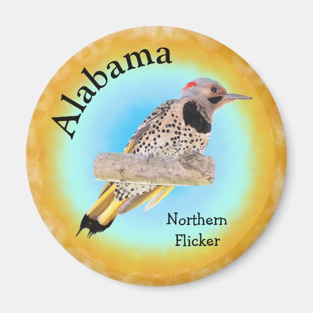 Aimant Oiseau d'État de l'Alabama (Devant)