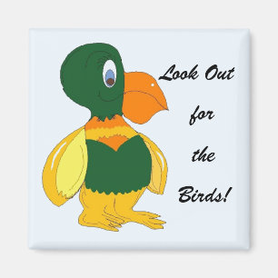 Aimant Oiseau drôle avec Big Beak