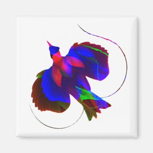 Aimant Oiseau du paradis de Papouasie-Nouvelle-Guinée Mag (Devant)