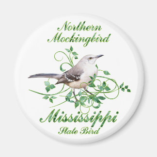 Aimant Oiseau Mockingbird Mississippi State Bird