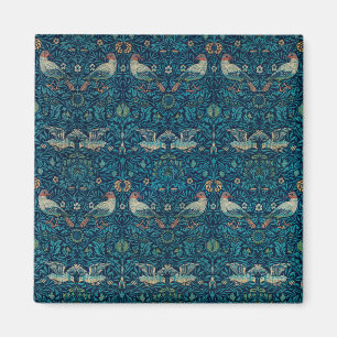Aimant Oiseau par William Morris, textile artistique de j