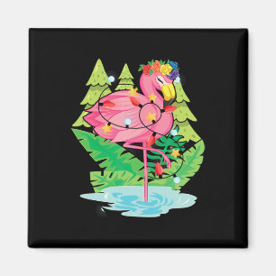 Aimant Oiseau Tropical Animal Flamant Lumières Xmas Noël