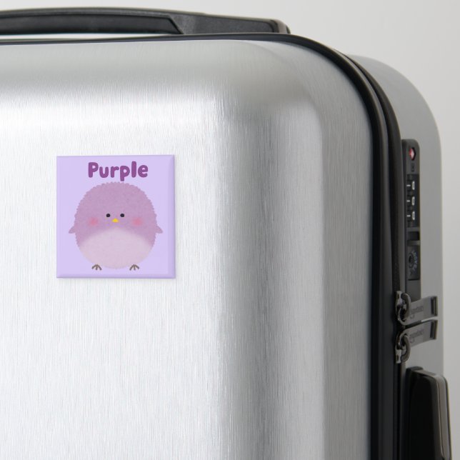 Aimant Oiseau Violet Mignon pour Enfants (In Situ (Bagages))