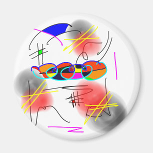 Aimant oiseaux abstraits