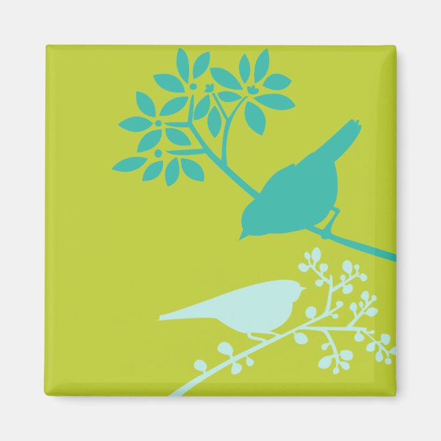 Aimant Oiseaux colorés (Devant)