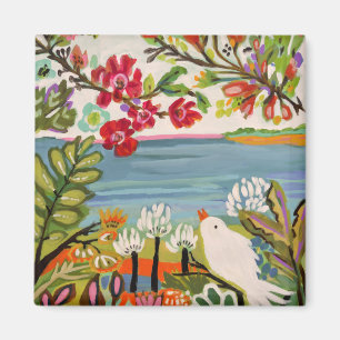 Aimant Oiseaux dans le jardin