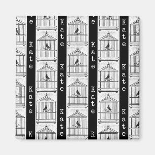 Aimant Oiseaux et oiseaux PERSONNALISÉS Art Nom personna