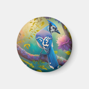 Aimant Oiseaux Fantastiques Geai Bleu