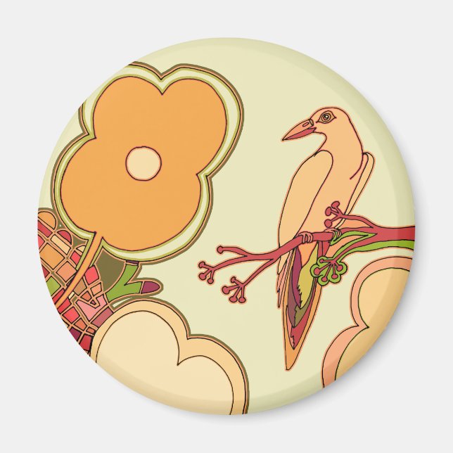 Aimant Oiseaux lunaires (Devant)