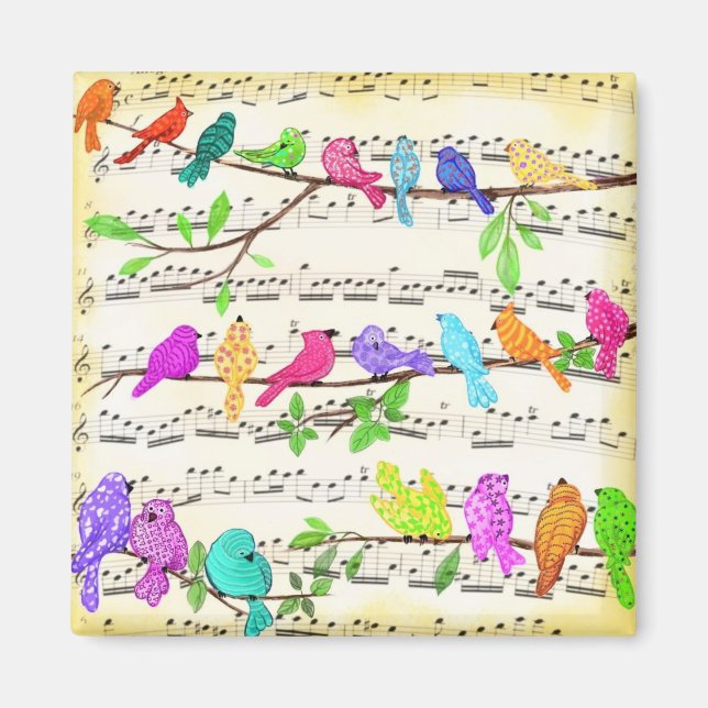 Aimant Oiseaux Musicaux (Devant)