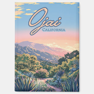 Aimant Ojai California Topa Topa Montagnes Paysage