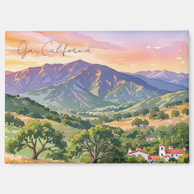 Aimant Ojai California Travel (Recto)