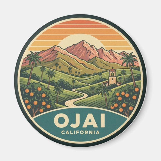 Aimant Ojai Californie (Devant)