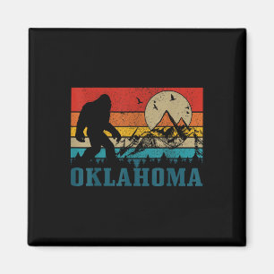 Aimant Oklahoma Bigfoot Vintage Montagnes Randonnée Campi