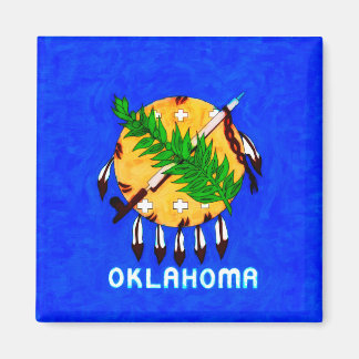 Aimant Oklahoma Peint Produits Drapeaux
