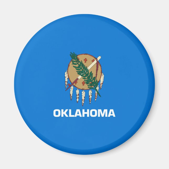 Aimant Oklahoma State Flag Design (Devant)