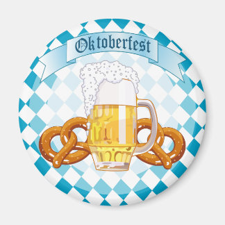 Aimant Oktoberfest Pretzels & Beer