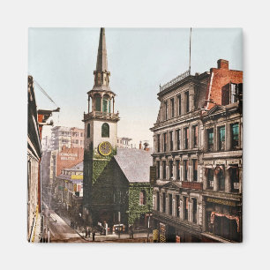 Aimant Old South Church Boston 1900 - Vintage
