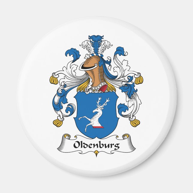 Aimant Oldenburg Family Crest (Devant)