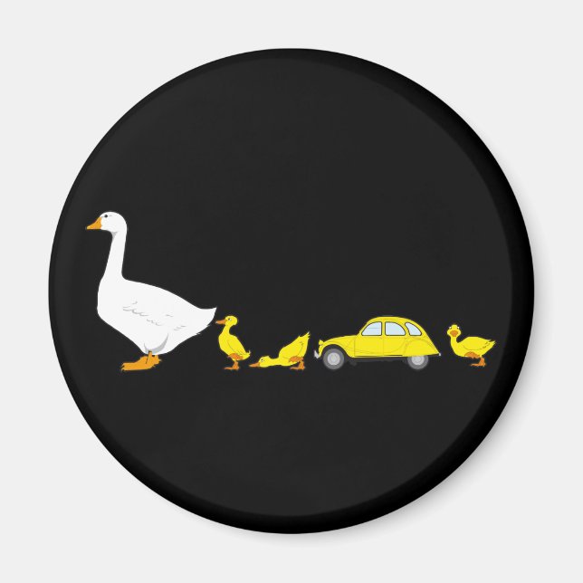 Aimant Oldtimer 2cv Entenfamilie (Devant)