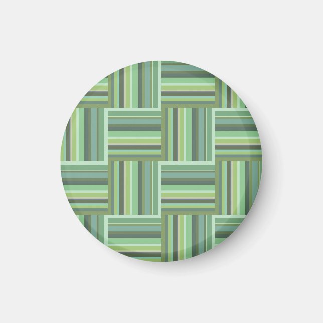 Aimant Olive green stripes weave pattern (Devant)