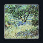 Aimant Olive Grove par Vincent van Gogh<br><div class="desc">Olive Grove de Vincent van Gogh est une peinture vintage de la nature post impressionnisme d'art. Van Gogh a peint une douzaine de paysages d'oliviers vivant dans le sud de la France. Un verger rempli d'arbres fruitiers sur une ferme en été. À propos de l'artiste : Vincent Willem van Gogh...</div>