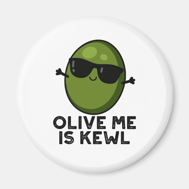 Aimant Olive Me Est Le Cool Kewl Pun Olive (Devant)