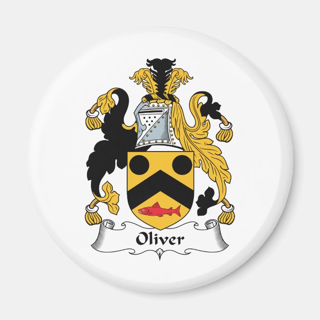 Aimant Oliver Family Crest (Devant)