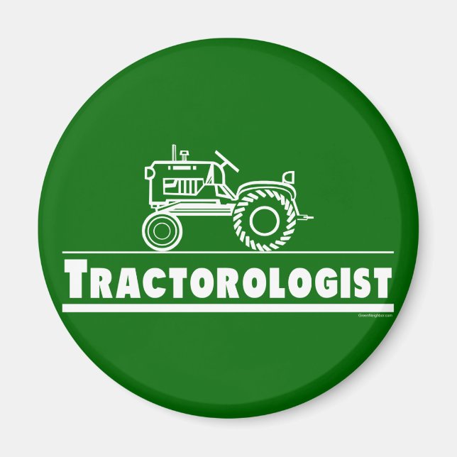 Aimant Ologiste de tracteur vert (Devant)