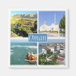 Aimant OM - Oman - Mosaïque de collage