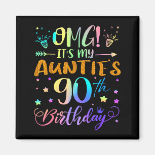 Aimant Omg C'est les 90 ans de ma tante Douce 90 ans