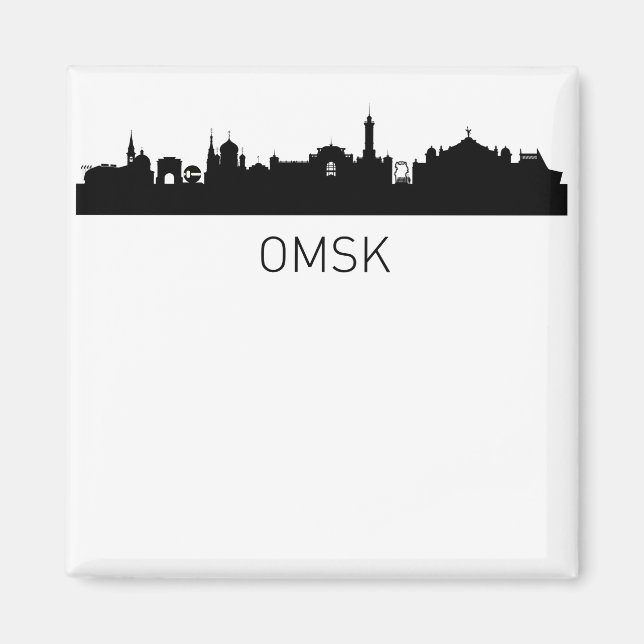 Aimant Omsk Russie Cityscape (Devant)