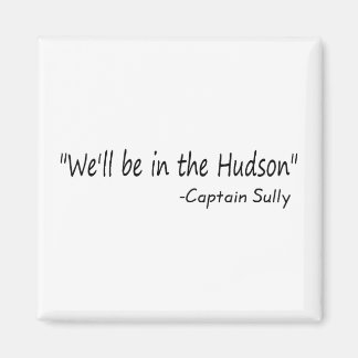 Aimant On sera dans l'Hudson (Blk)