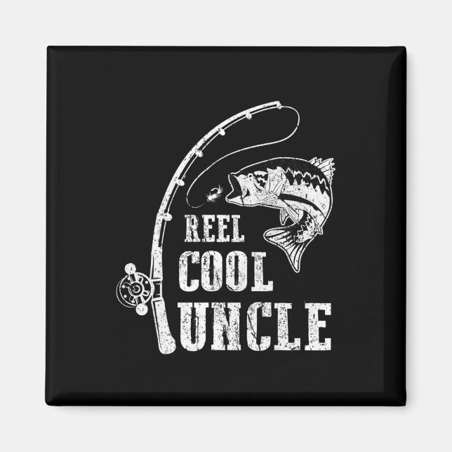 Aimant Oncle de pêche vraiment cool Papa Fête des Pères  (Devant)
