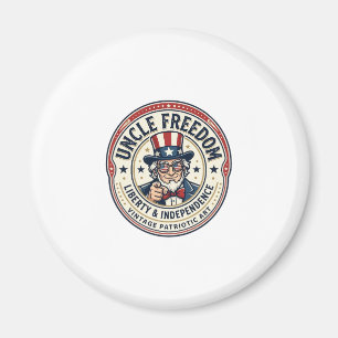 Aimant Oncle Freedom Patriotique Oncle Sam Personnage Fon