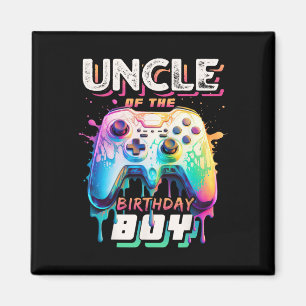 Aimant Oncle Of The Birthday Boy Matching Video Jeu Birt