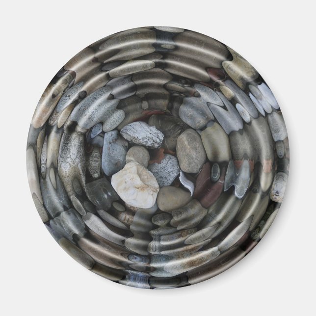 Aimant Ondes et galets (Devant)