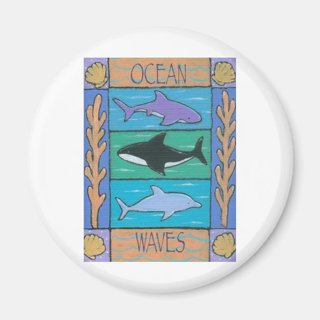Aimant ondes océaniques (Devant)