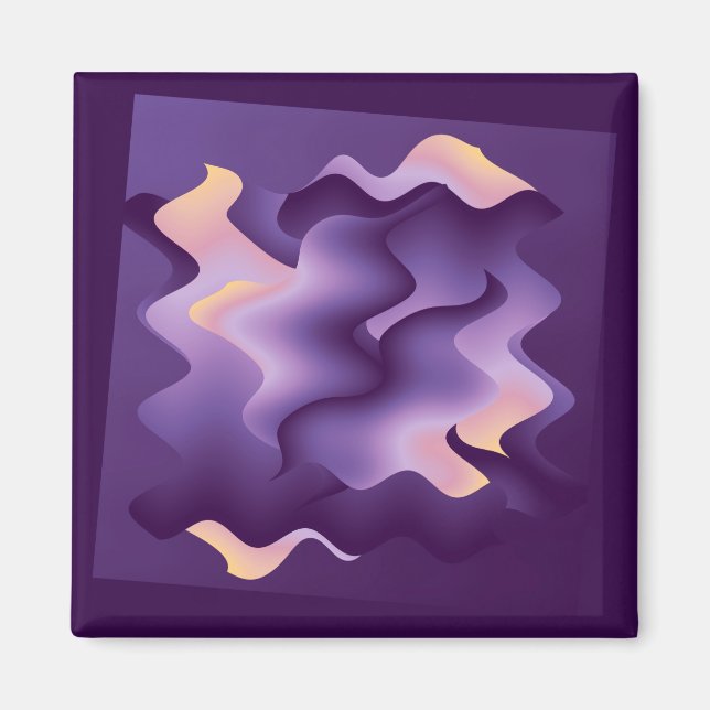 Aimant Ondes violettes (Devant)