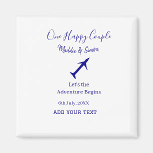 Aimant One happy Couple, l'aventure commence co mariage