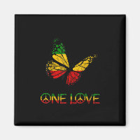 One Love Butterfly Rasta Reggae
